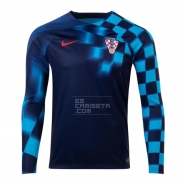 Manga Larga 2a Equipacion Camiseta Croacia 2022